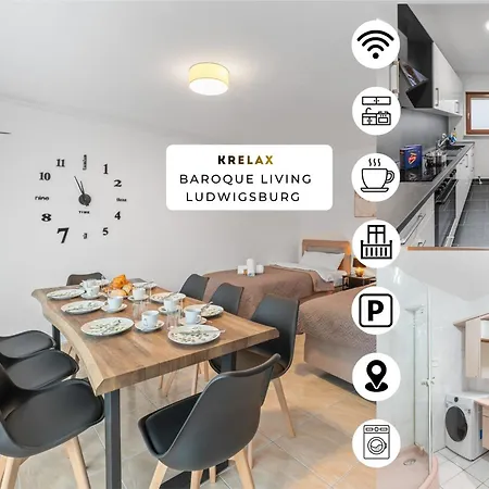 Krelax Baroque Living - 4 Bedrooms - 8 Guests - Balcony - Parking - Smart Tv - Near Train Station And Highway *
